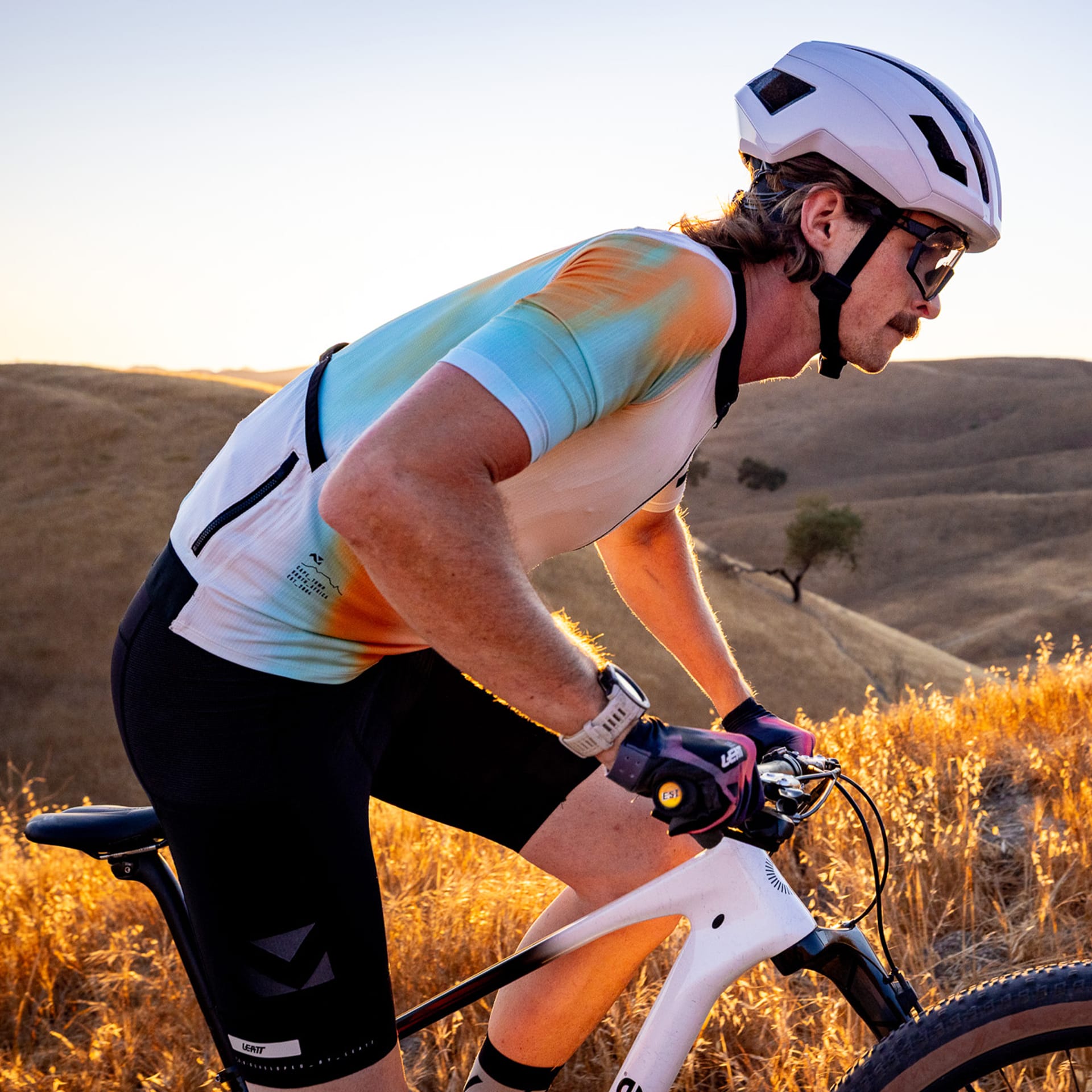 Tricou Leatt MTB Endurance 3.0 Heatmap White XS