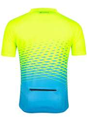 tricou maneca scurta force mtb angle albastru fluo 4xl
