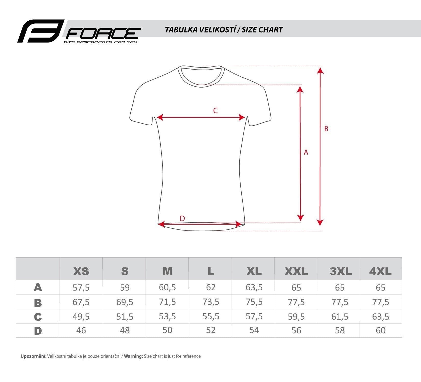 tricou maneca scurta force mtb angle albastru rosu 4xl 1