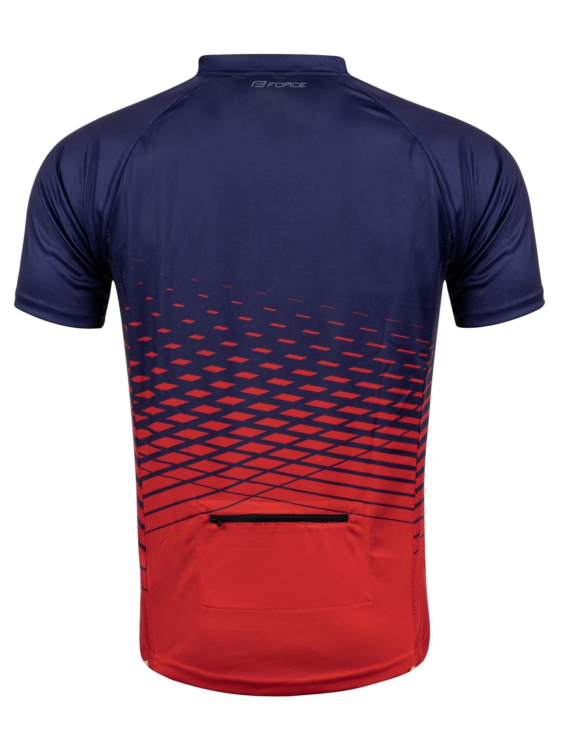 tricou maneca scurta force mtb angle albastru rosu l 1