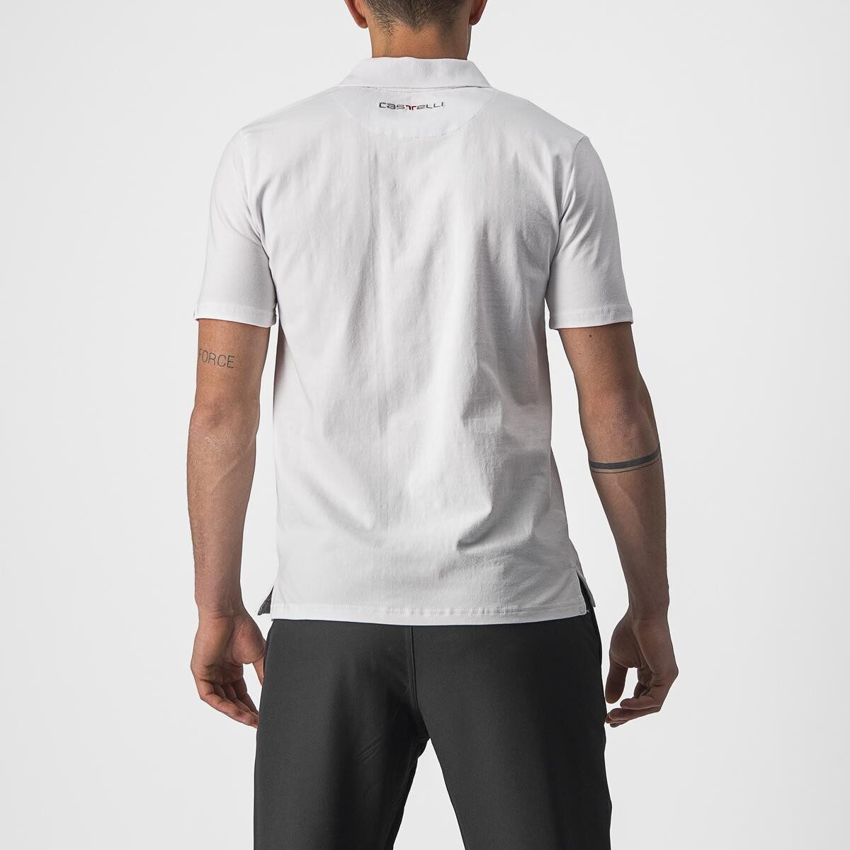 tricou polo castelli race day alb l 1