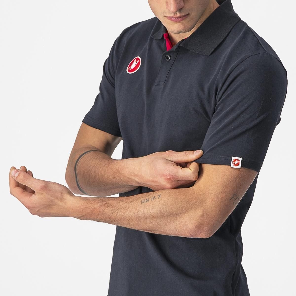 tricou polo castelli race day negru xl 2