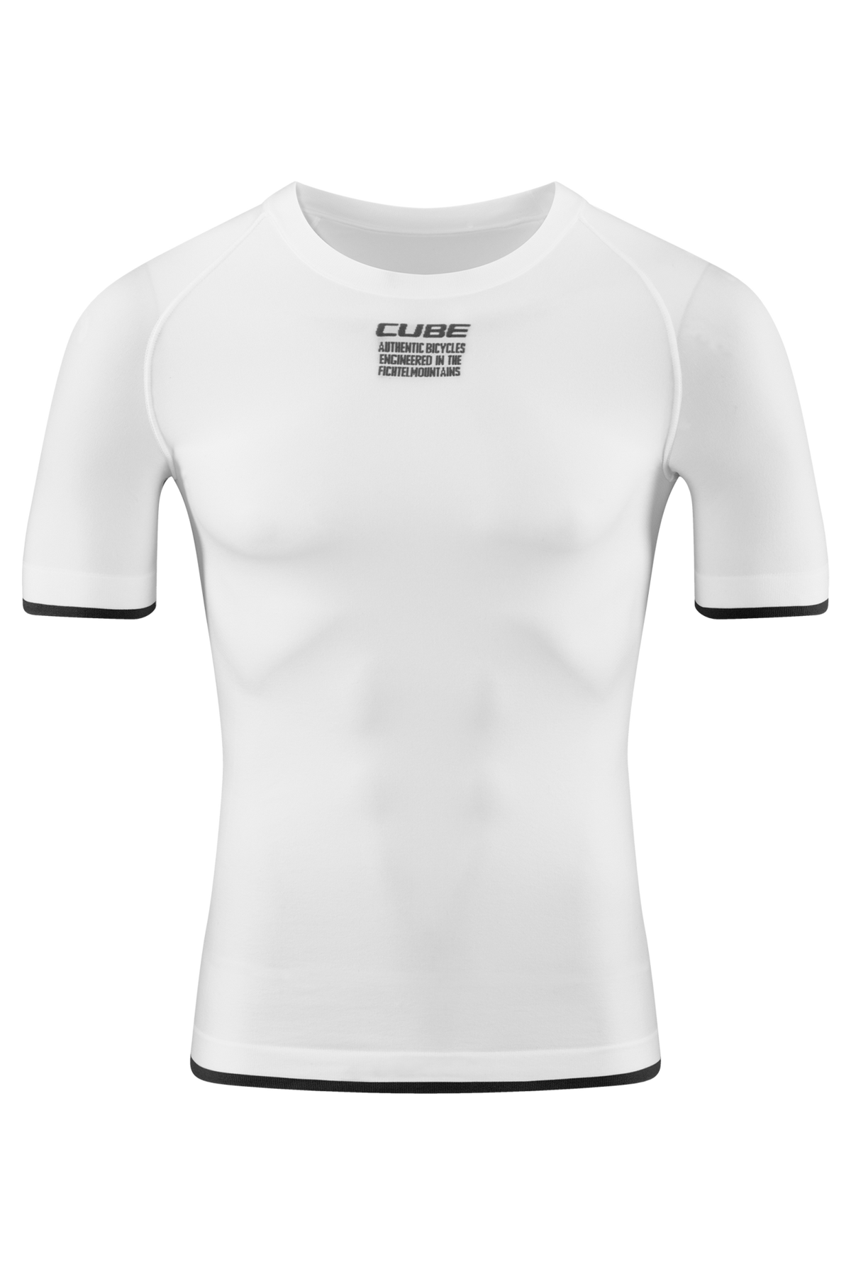 Tricou Under CUBE Baselayer Race BE Cool S/S White