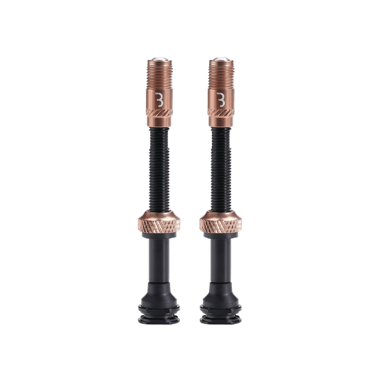 Valve tubeless BBB Valve CoreCap aluminiu copper 60mm set 2 bucati
