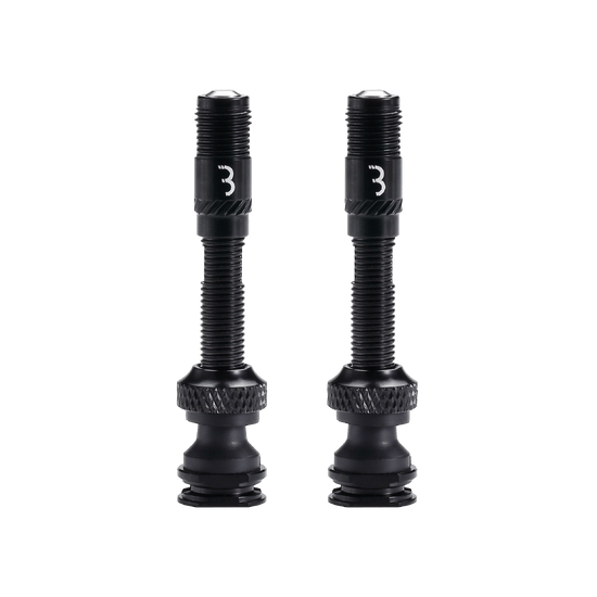 Valve tubeless BBB Valve CoreCap aluminiu negru 40mm set 2 bucati