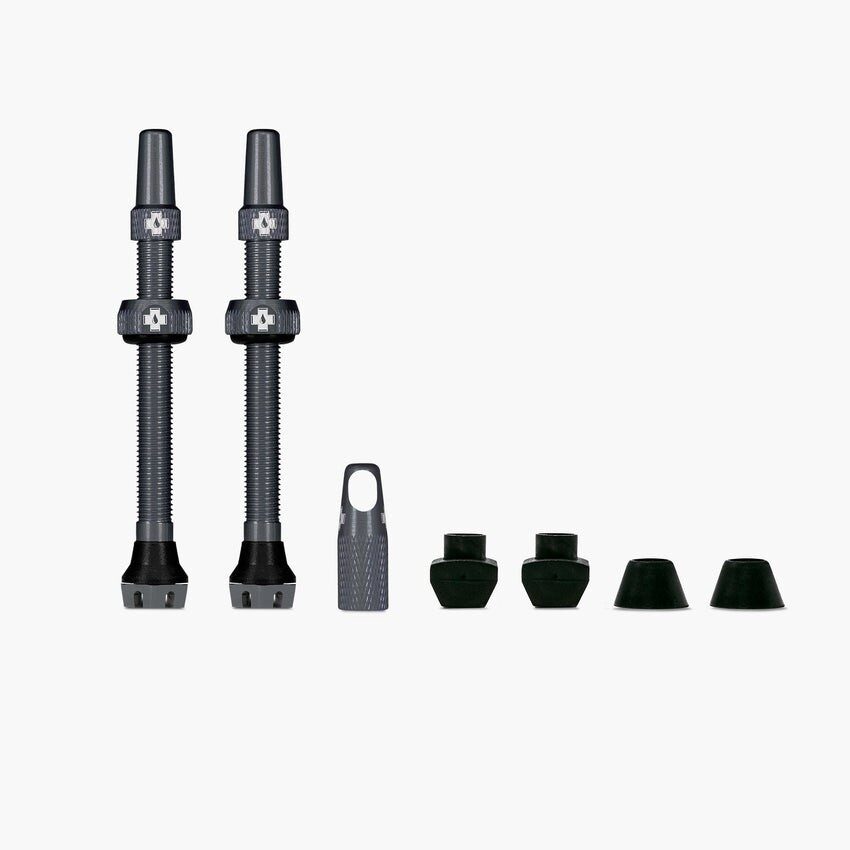 valve tubeless muc off tubeless valves v2 60mm gri