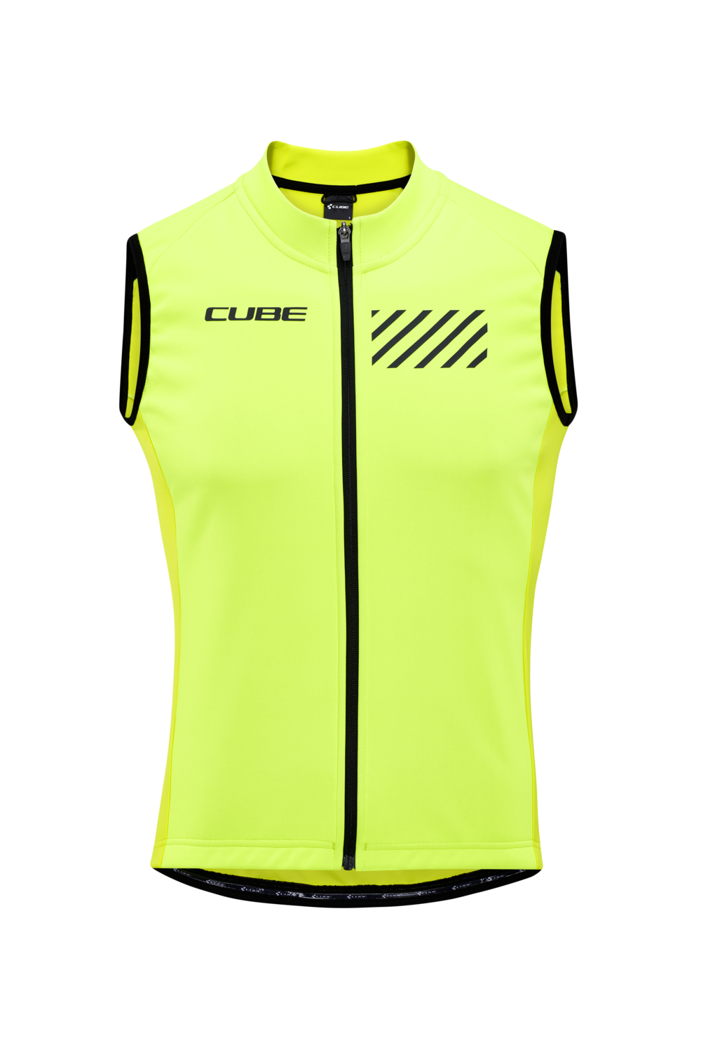 Vesta CUBE Blackline Softshell Gilet Safety Black N Neon Yellow