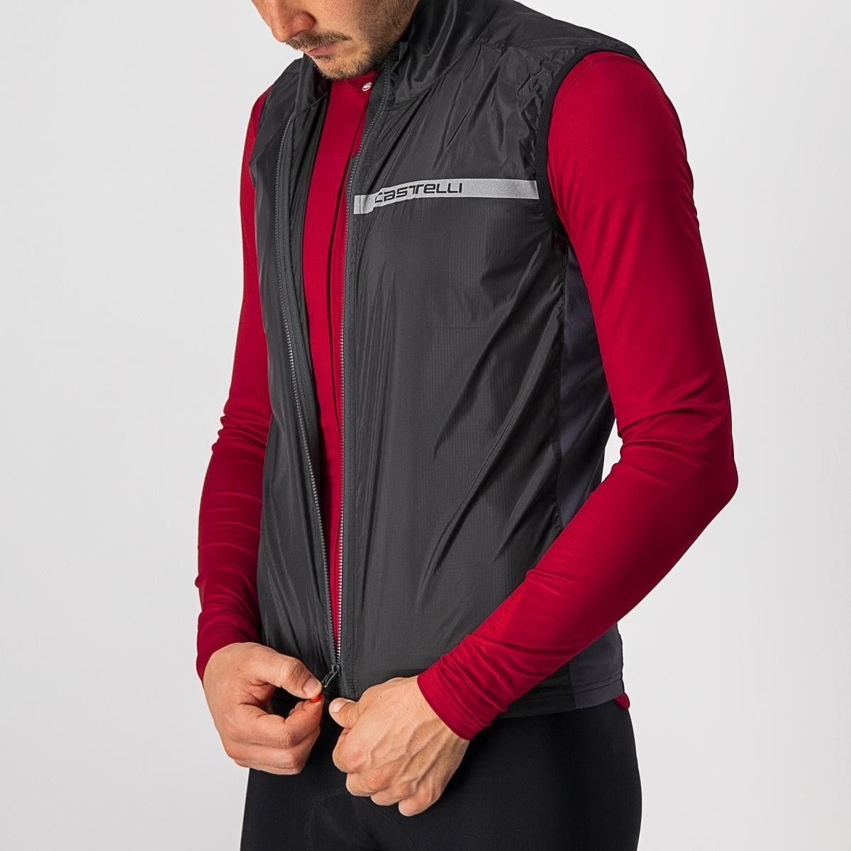 vesta de vant castelli squadra stretch antracit l 2