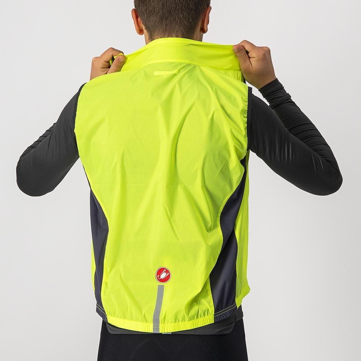 vesta de vant castelli squadra stretch galben fluo antracit xxl 2