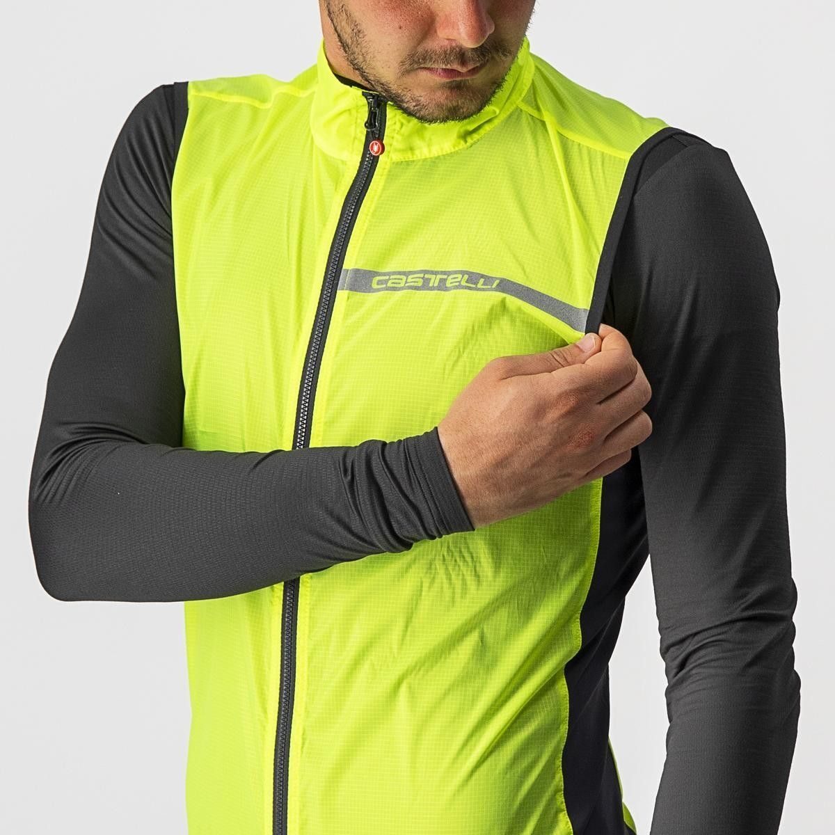vesta de vant castelli squadra stretch galben fluo antracit xxl 3