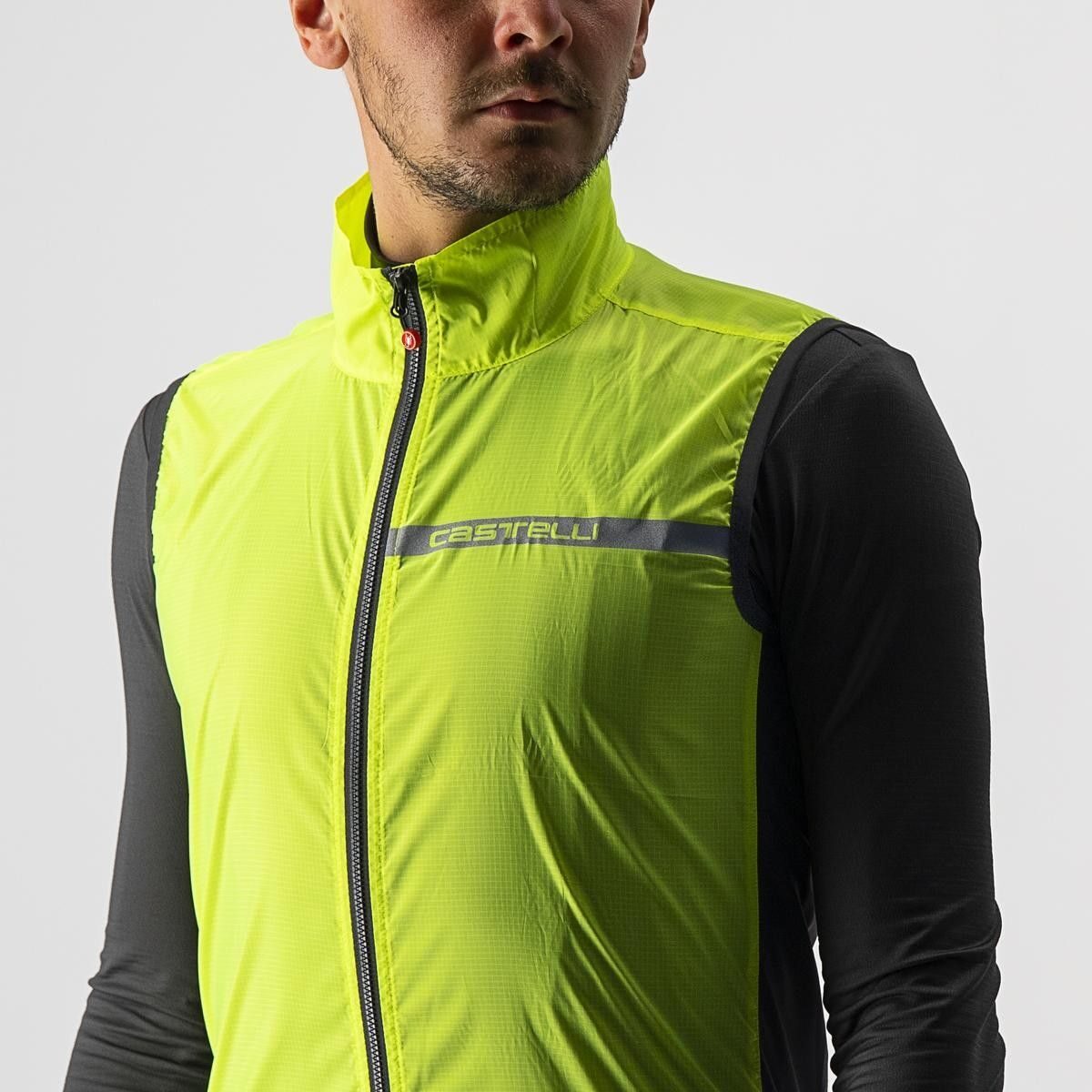 vesta de vant castelli squadra stretch galben fluo antracit xxl 4