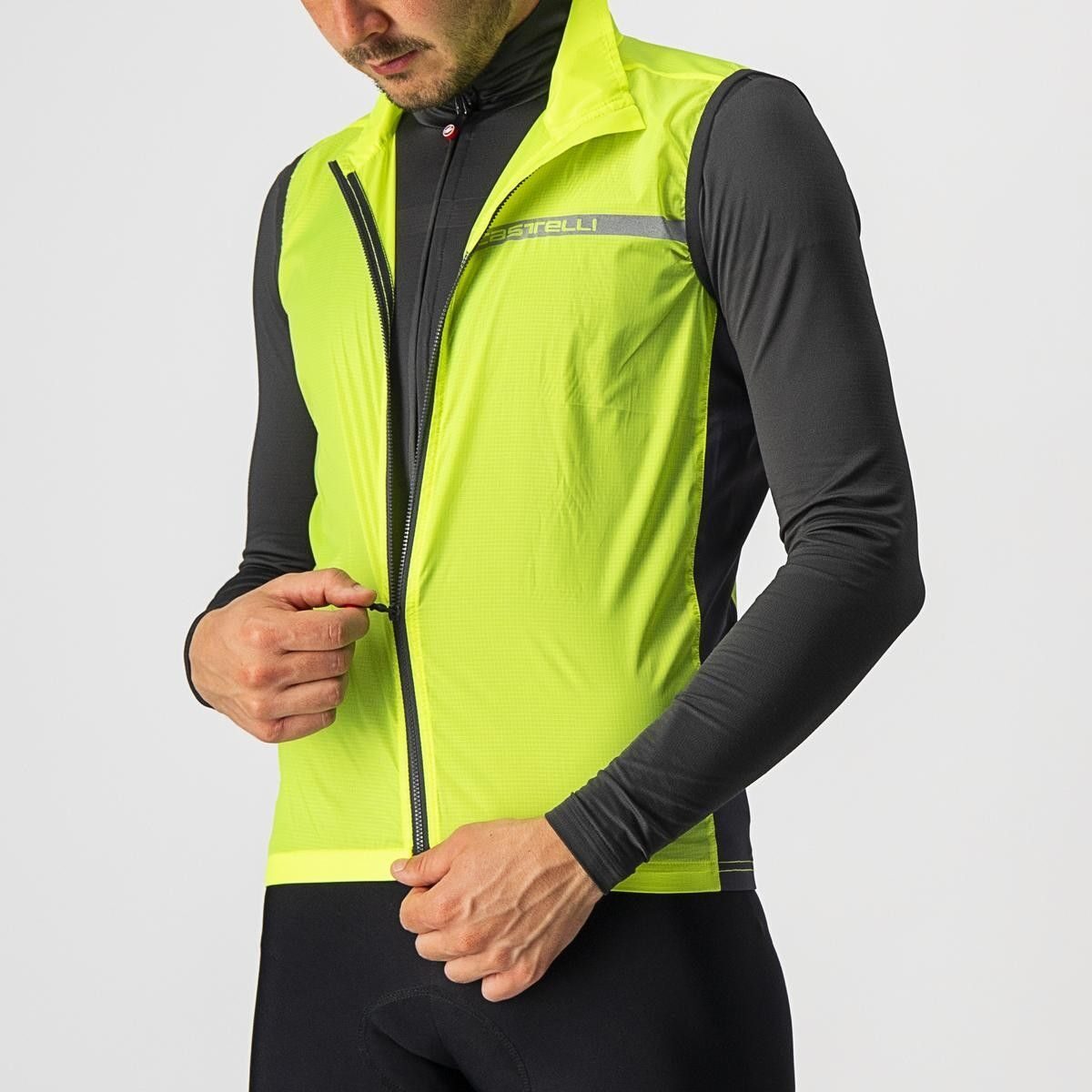 vesta de vant castelli squadra stretch galben fluo antracit xxl 5