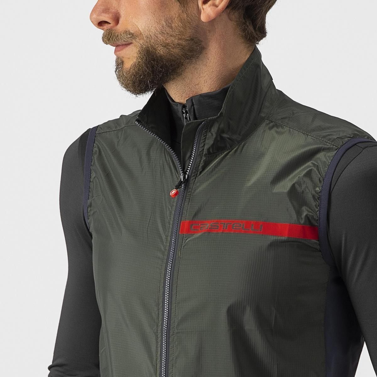 vesta de vant castelli squadra stretch kaki s 3