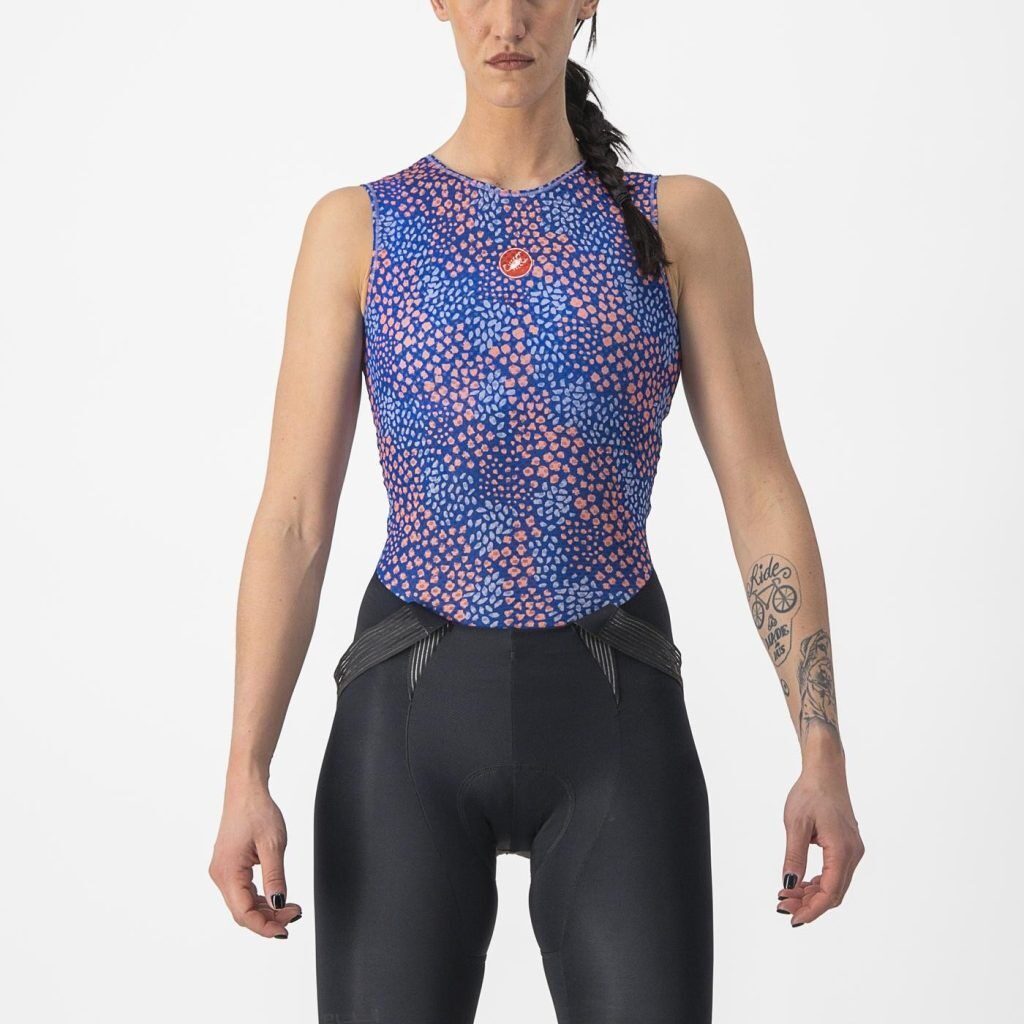 bluza de corp fara maneci castelli pro mesh 4 w sl de dama violet s